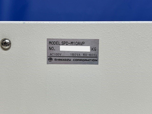 Shimadzu SPD-M10AVP Liquid Chromatograph Photodiode Array Detector [g1240113113]