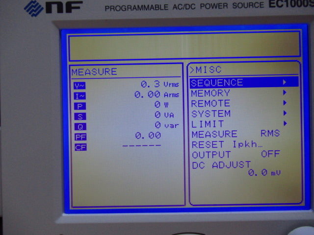 NF EC1000SA Programmable AC Power Supply [d1241343024]