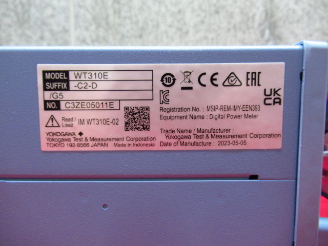 Yokogawa WT310E Digital Power Meter 1-Input Element Model [m1241671668]