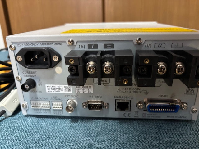 Hioki PW3335-04 Digital Power Meter Voltage Range 6-1000V Current Range 1mA-20A Power Range 6.000mW-20.000kW [b1241867535]