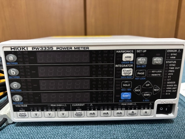 Hioki PW3335-04 Digital Power Meter Voltage Range 6-1000V Current Range 1mA-20A Power Range 6.000mW-20.000kW [b1241867535]