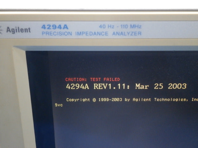 Agilent 4294A Precision Impedance Analyzer 40Hz-110MHz [c1242930143]