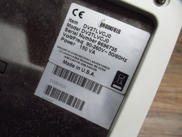 Brookfield DV2TLVCJ0 Digital Viscometer (as-is) [w1244248093]