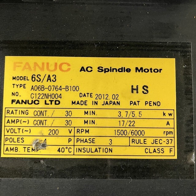 FANUC A06B-0764-B100 Servo Motor 4POLE [j1146766512]