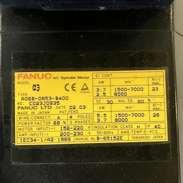 FANUC A06B-0853-B400 Servo Motor [q1146765820]