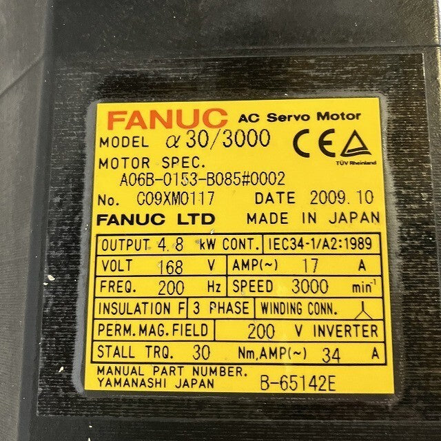 FANUC A06B-0153-B085 Servo Motor [w1146763020]