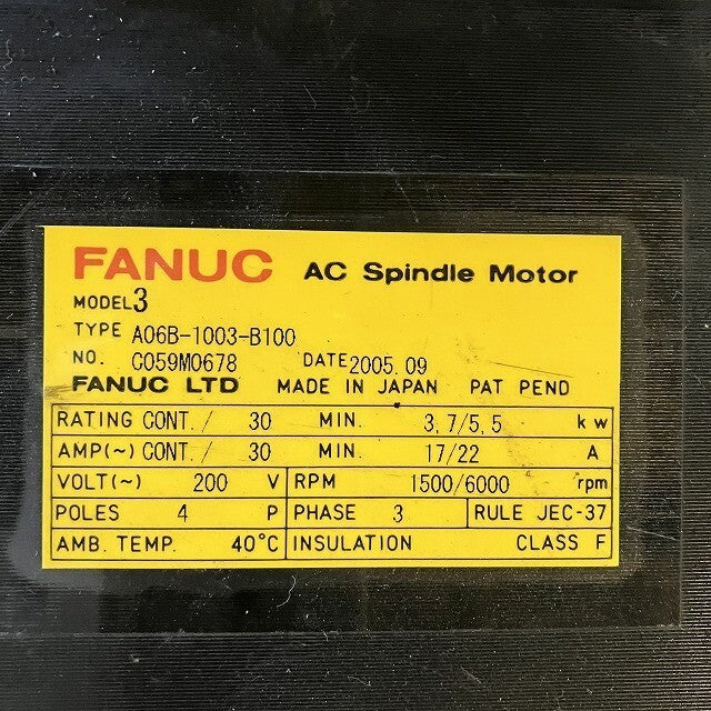 FANUC A06B-1003-B100 Servo Motor [v1146775323]