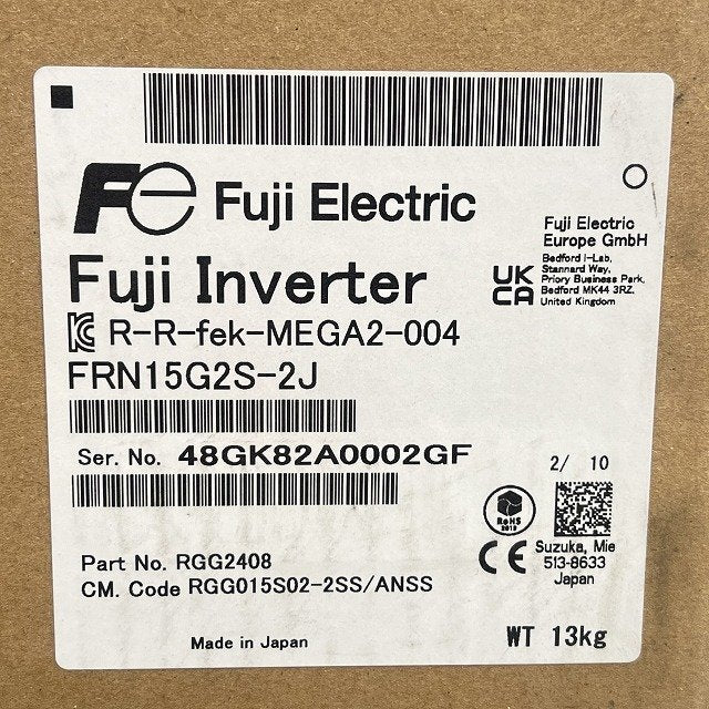 Fuji Electric FRN15G2S-2J High Performance Multi-Function Inverter [x1205822756]