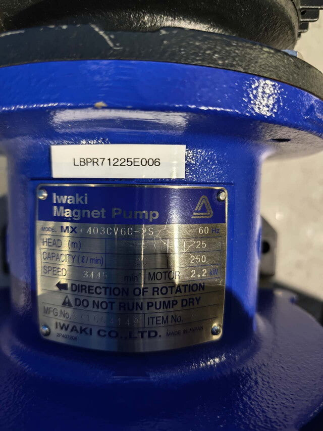 IWAKI MX-403CV6C-2S Magnet Pump TOSHIBA PREMIUM GOLD MOTOR [r1215663307]