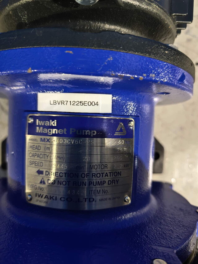 IWAKI MX-403CV6C-2S Magnet Pump TOSHIBA PREMIUM GOLD MOTOR [n1215655633]