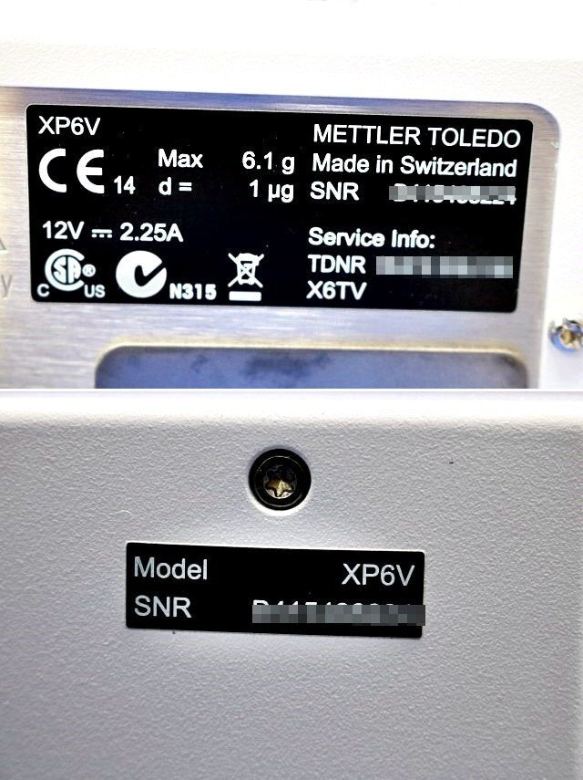 METTLER TOLEDO XP6V Electronic Balance with Printer [n1211172405]