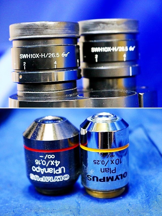 Olympus BX50F Biological Microscope with Sony CCD-IRIS Camera 100W Halogen 2 Objective Lenses (as-is) [k1243026828]