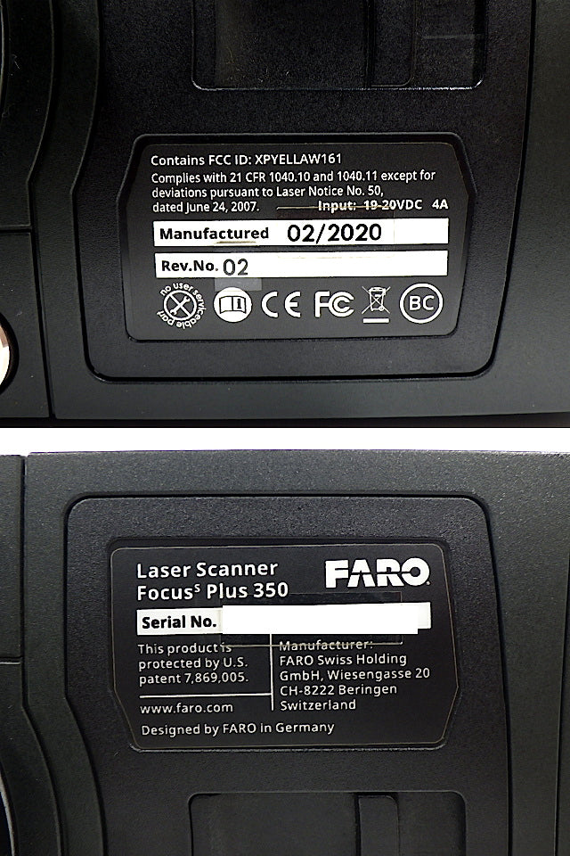 FARO Focus S Plus 350 Long Range 3D Laser Scanner (as-is) [j1237164931]