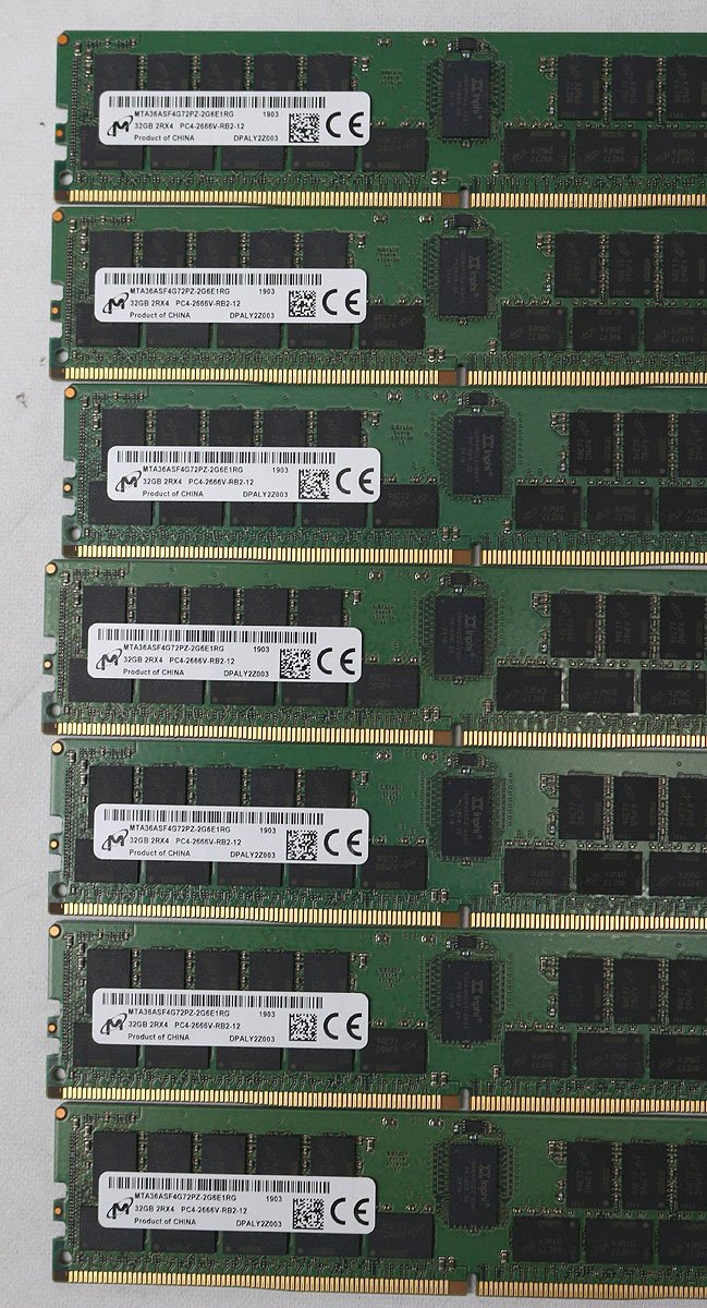 Micron MTA36ASF4G72PZ-2G6E1RG Registered RDIMM Memory 32GB 14 pcs [h1241577562]
