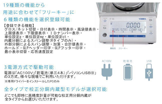 Shinkodenshi ViBRA ALE6202 Electronic Balance 6200g Weighing Capacity [g1175241142]