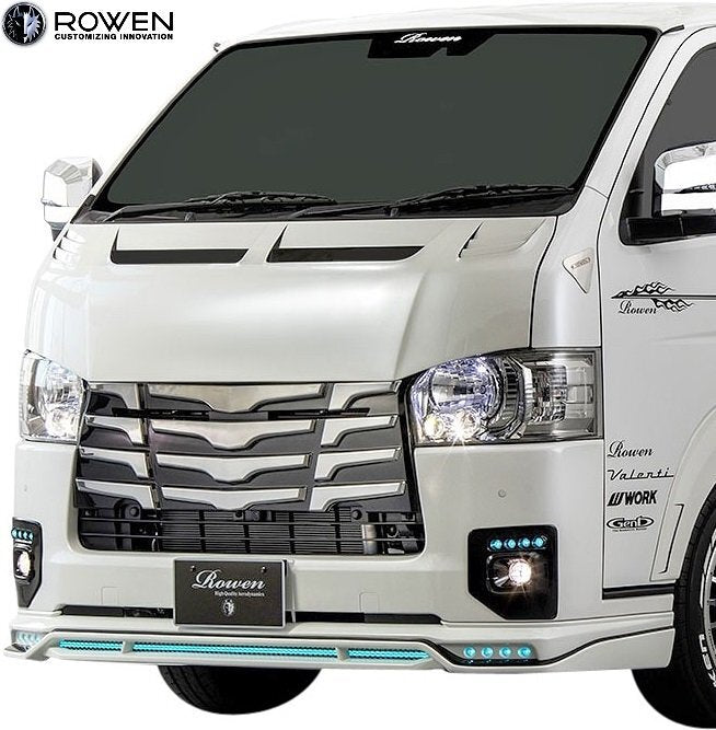 [M’s] 200 Hiace Type 4 Type 5 Type 6 Type 7 Narrow (2013.11-) ROWEN Racing Bonnet Hood Rowen Rowen Aero Parts 2T019B00 [o1196093847]