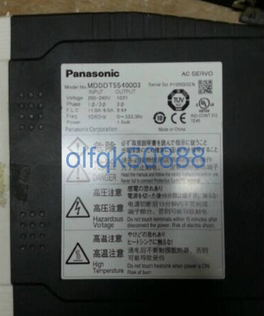 Panasonic MDDT5540003 Servo Driver [e1100746153]