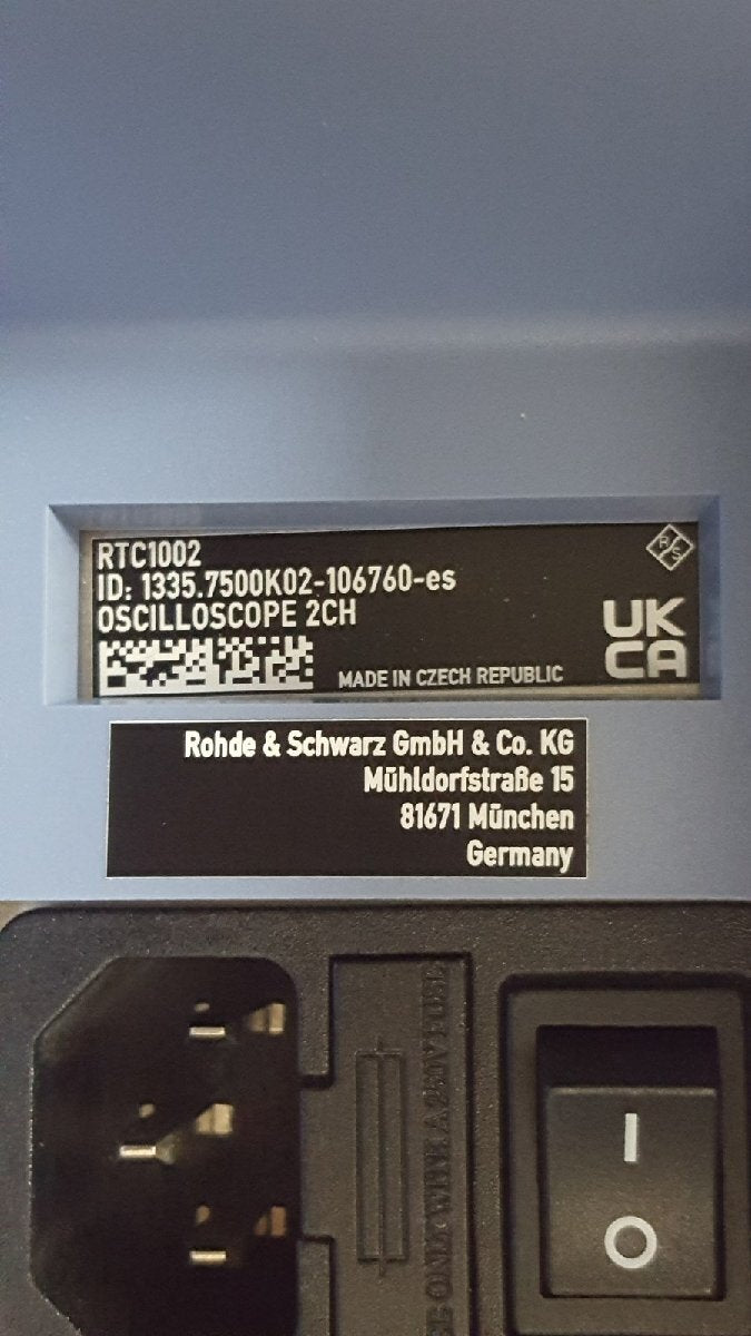 Rohde & Schwarz RTC1002 Digital Oscilloscope 2ch 300MHz 2GS/s [h1159391476]