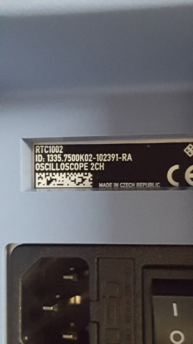 R&S RTC1002 Digital Oscilloscope 2ch 300MHz 2GS/s Opt B223 [q1166061211]