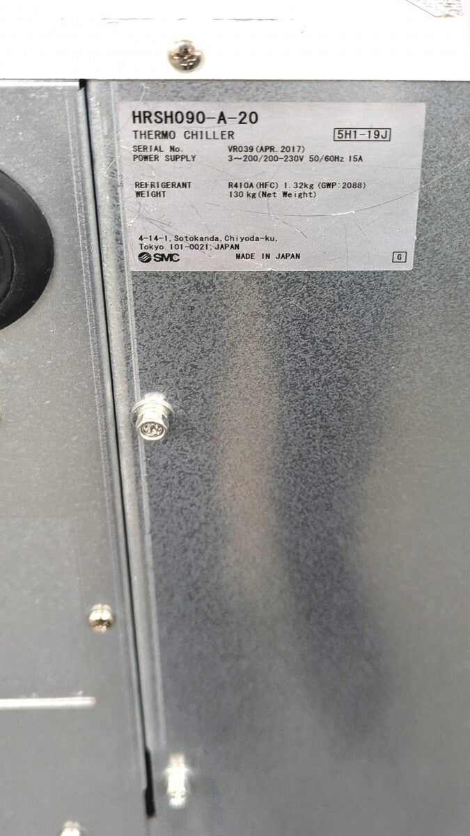SMC HRSH090A20 Thermo Chiller Air-Cooled Refrigeration [d1195709658]