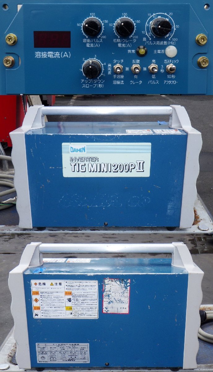 Daihen VRTPM-202 TIG Welder Inverter Mini 200PⅡ 100V-200V with Torch, Ground, Gas Regulator [q1194545682]