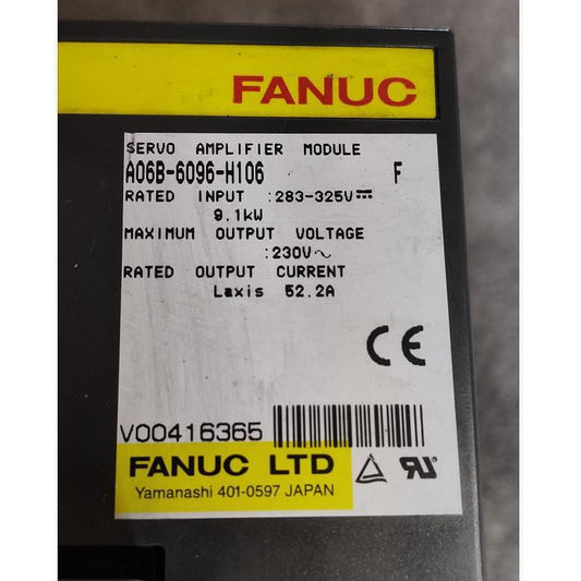 FANUC A06B-6096-H106 Servo Amplifier (for parts or not working) [e1109402280]