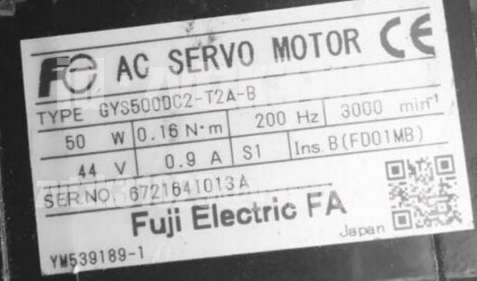 Fuji GYS500DC2-T2A-B Servo Motor [q1118612007]