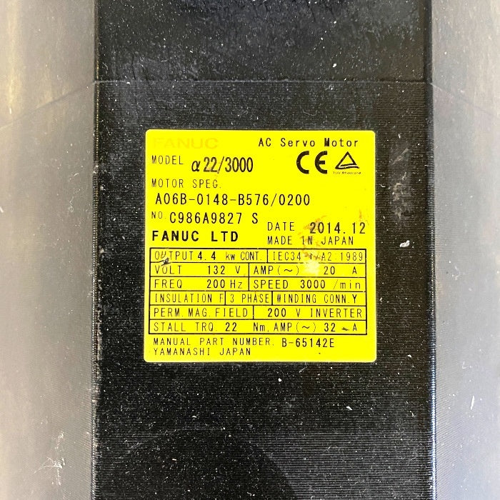 FANUC A06B-0148-B576 AC Servo Motor [k1168495605]