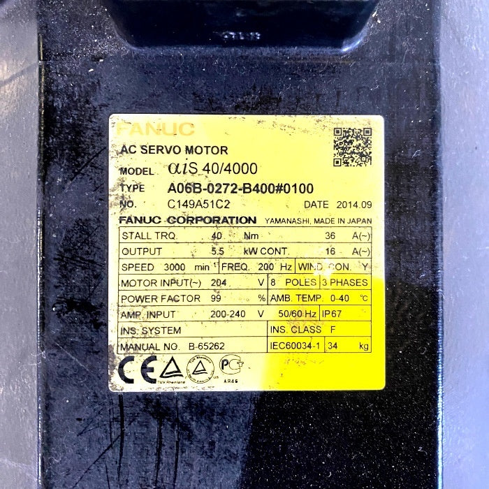 FANUC A06B-0272-B400 Servo Motor [g1168508245]