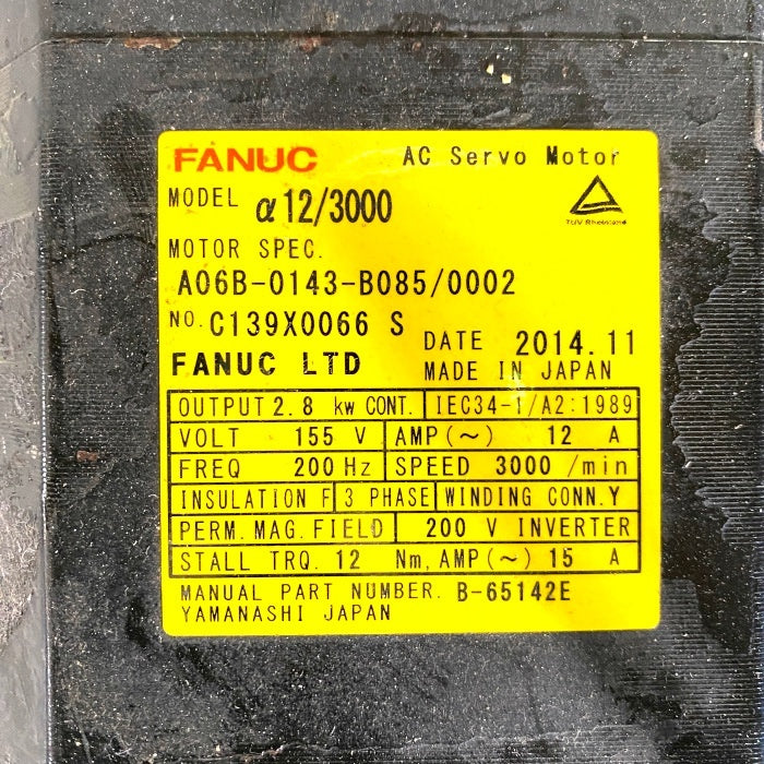 FANUC A06B-0143-B085 Servo Motor [n1168492572]