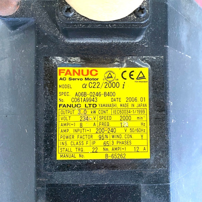FANUC A06B-0246-B400 Servo Motor [t1168490872]
