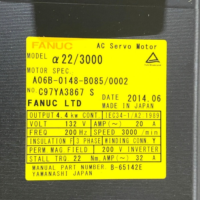 FANUC A06B-0148-B085 Servo Motor [h1170534024]