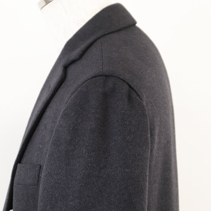 Brioni Coat Chester 3B Step Return Unlined Face Wool Silk Cashmere Men's Size 48R Charcoal Made in Italy [l1172531613]