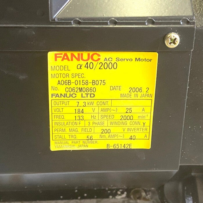 FANUC A06B-0158-B075 Servo Motor [l1177887618]