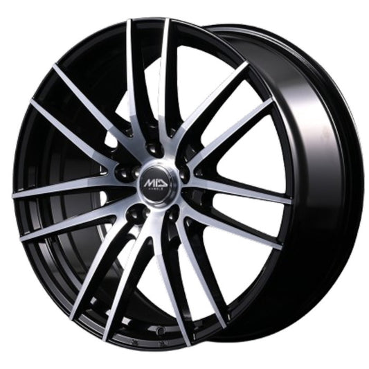 DUNLOP GRANDTREK AT5 OWL 205/70R15 96T MID WHEELS RX14 Black Polish 15 Inch 6J+52 5H-114.3 Summer Set of 4 [s1202506536]