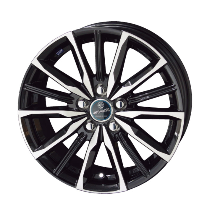 DUNLOP GRANDTREK AT5 OWL 205/70R15 96T SMACK VALKYRIE Sapphire Black Polish 15 inch 6J+45 5H-114.3 Summer Set of 4 [u1202523469]