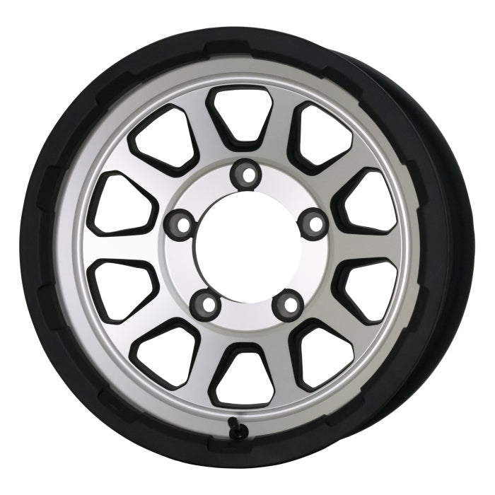 DUNLOP GRANDTREK AT5 BL 195/80R15 96S MADCROSS RANGER Matte Silver 15 Inch 6J+0 5H-139.7 Summer Set of 4 [m1202507009]