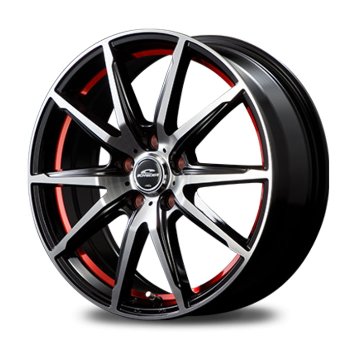 DUNLOP GRANDTREK AT5 OWL 205/70R15 96T SCHNEIDER RX-02 Black Polish/Red 15 inch 6J+45 5H-100 Summer Set of 4 [w1202501432]
