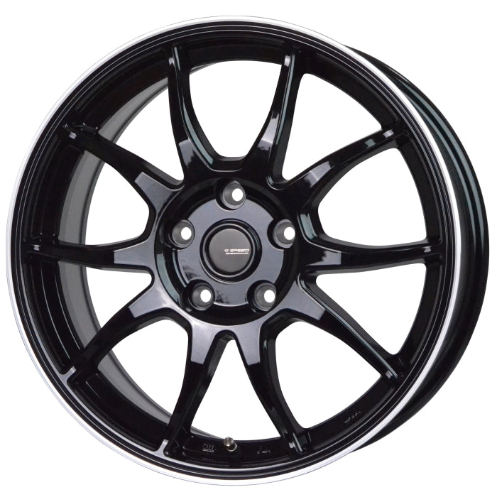 DUNLOP GRANDTREK PT3 205/70R15 96H G.Speed P-06 Metallic Black/Rim Polish 15 inch 6J+43 5H-114.3 Summer Set of 4 [m1202506612]