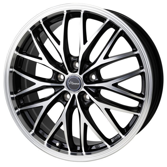 DUNLOP GRANDTREK PT3 205/70R15 96H Chronus CH-113 Metallic Black Polish 15 Inch 6J+43 5H-100 Summer Set of 4 [x1202503971]