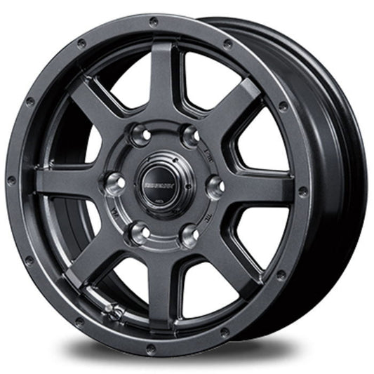DUNLOP GRANDTREK AT5 BL 195/80R15 96S ROADMAX MUD RIDER Metallic Gray 15 inch 5.5J+45 6H-139.7 Summer Set of 4 [s1202514654]