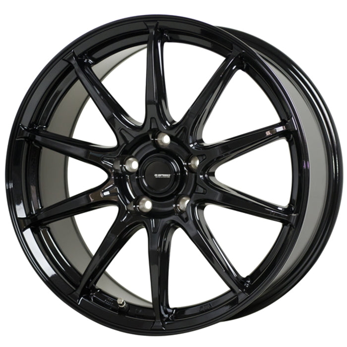 DUNLOP GRANDTREK AT5 OWL 205/70R15 96T G.Speed G-05 Metallic Black 15 inch 6J+43 5H-114.3 Summer Set of 4 [w1202506462]