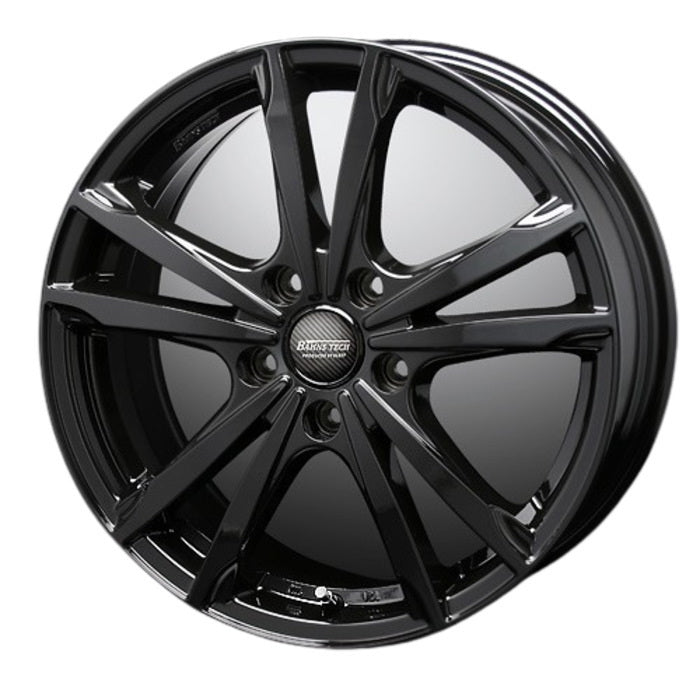 DUNLOP GRANDTREK AT5 OWL 205/70R15 96T Bahns Tech Jizelis FV Black 15 inch 6J+53 5H-114.3 Summer Set of 4 [g1202518181]