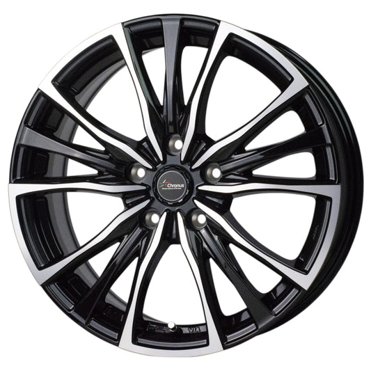 DUNLOP GRANDTREK PT3 205/70R15 96H Chronus CH-110 Metallic Black Polish 15 Inch 6J+43 5H-114.3 Summer Set of 4 [b1202517322]