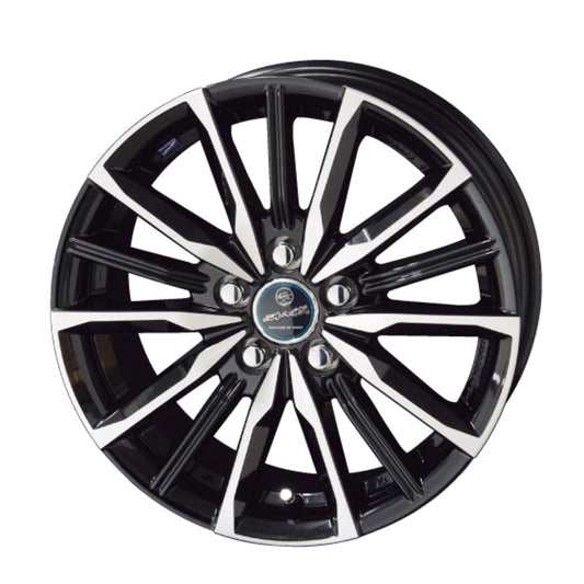 DUNLOP GRANDTREK PT3 205/70R15 96H SMACK VALKYRIE Sapphire Black Polish 15 inch 6J+45 5H-114.3 Summer Set of 4 [s1202516069]