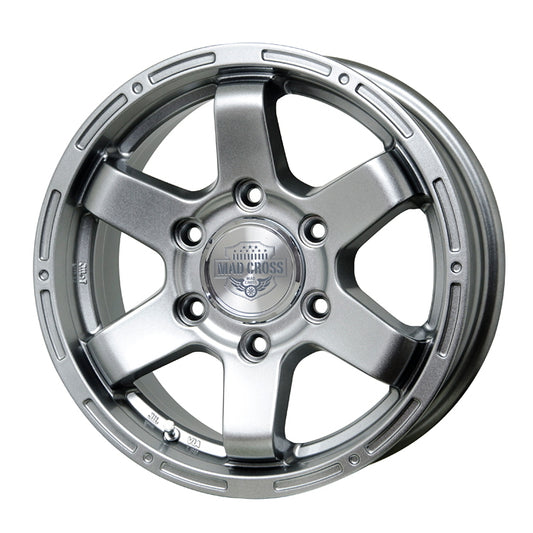 Commercial product DUNLOP GRANDTREK SJ6 215/80R15 112/110L MADCROSS MC-76 Dark Silver 15 inches 6J+44 6H-139.7 Winter 4 pieces [n1202519342]