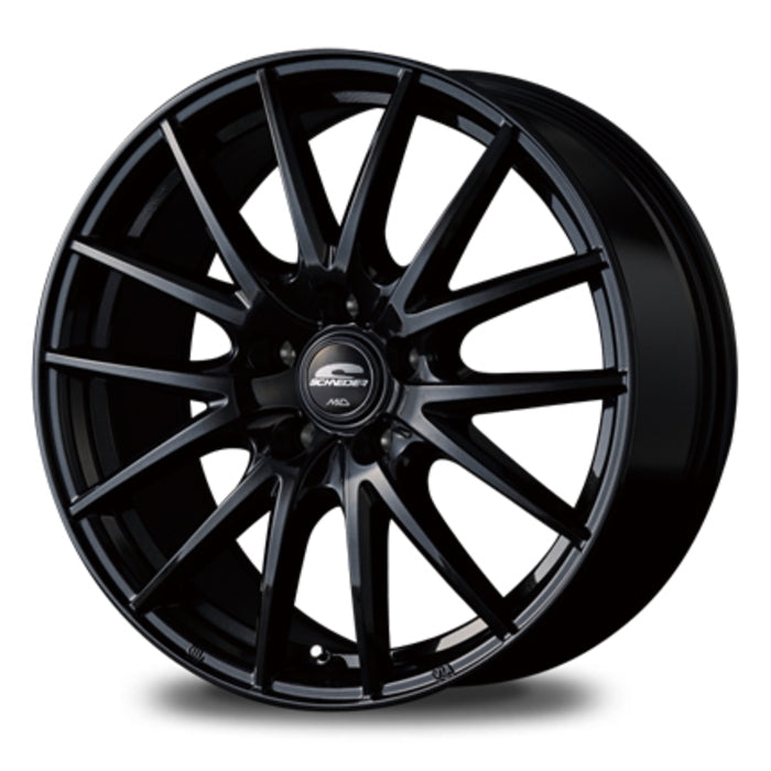 DUNLOP GRANDTREK AT5 BL 215/70R16 100T SCHNEIDER SQ27 Metallic Black 16 inch 6.5J+38 5H-114.3 Summer Set of 4 [q1202534557]