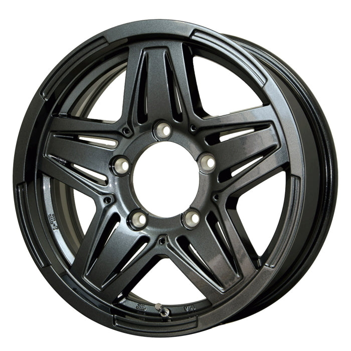 Commercial product DUNLOP GRANDTREK AT5 OWL 205/70R15 96T MADCROSS JB-01 Gunmetal 15 inch 6J+0 5H-139.7 Summer 4 pieces [q1202535435]