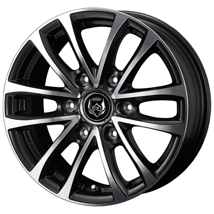 Commercial product DUNLOP GRANDTREK AT5 OWL 205/70R15 96T RIZLEY JP-H Black Metallic/Polish 15 inch 6J+33 6H-139.7 Summer 4 pieces [t1202527999]