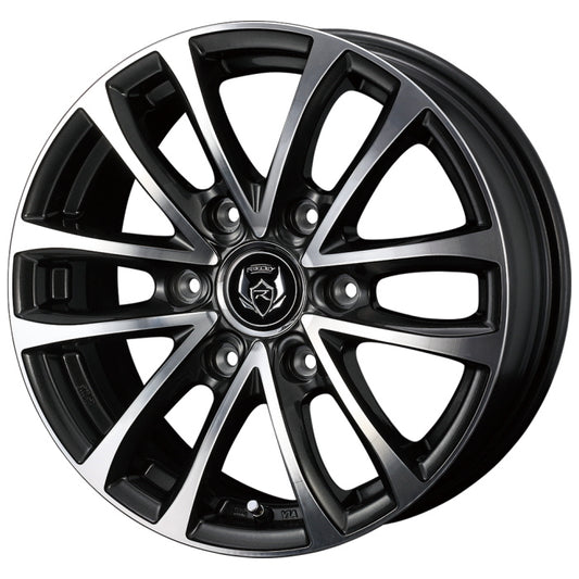 Commercial product DUNLOP GRANDTREK AT5 OWL 205/70R15 96T RIZLEY JP-H Black Metallic/Polish 15 inch 6J+33 6H-139.7 Summer 4 pieces [t1202527999]